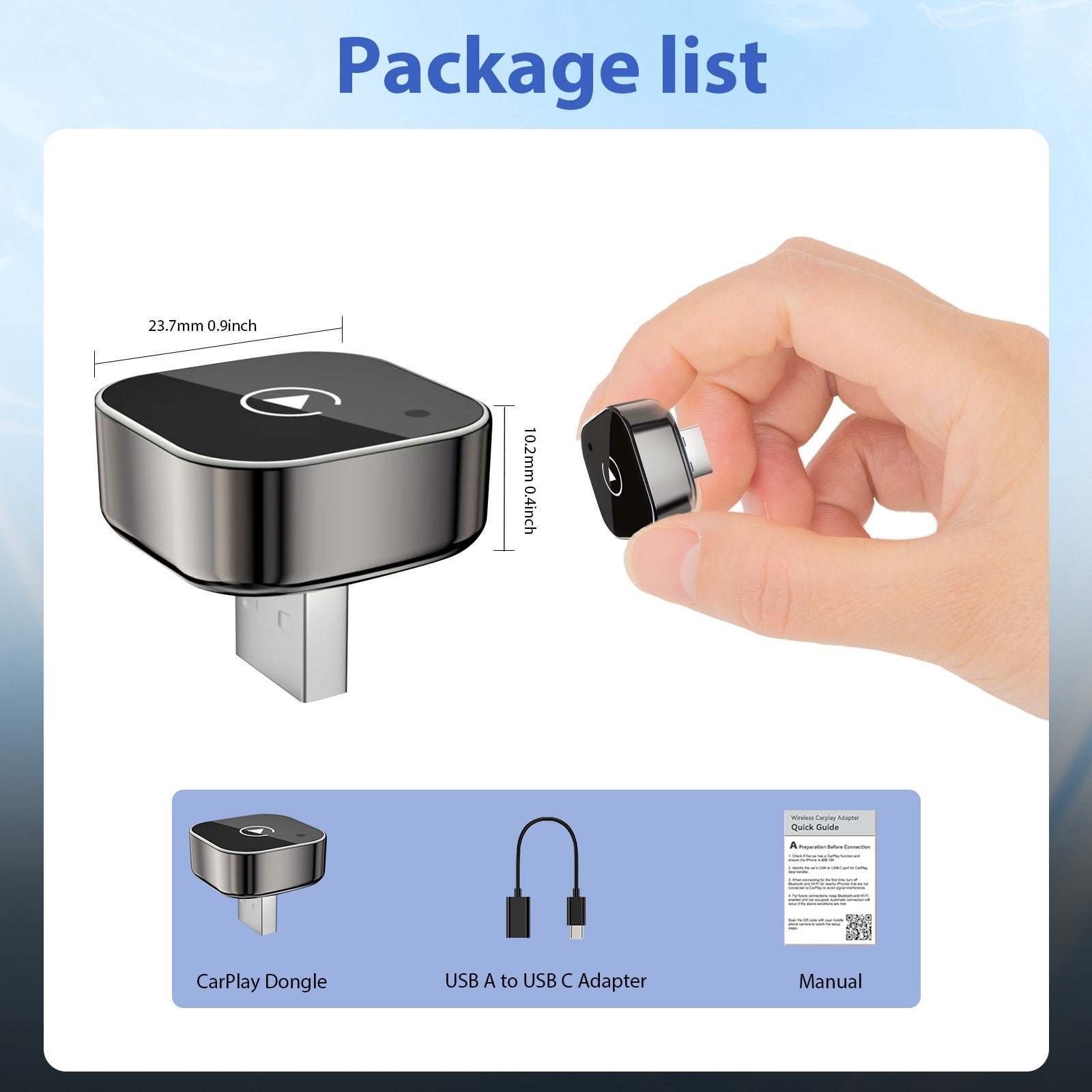 Pionray 2 in 1 Wireless CarPlay & Android Auto Adapter - Image 3