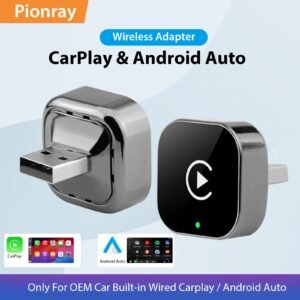 Pionray 2 in 1 Wireless CarPlay & Android Auto Adapter