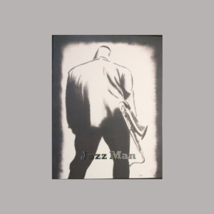 Jazzman |  Postcard | Silver foil | Set of 5