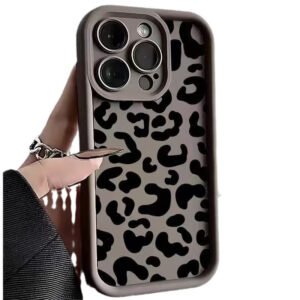 Black Leopard Print Phone Case New